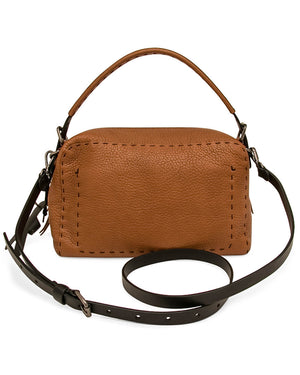 Trapezio Shoulder Bag in Brown