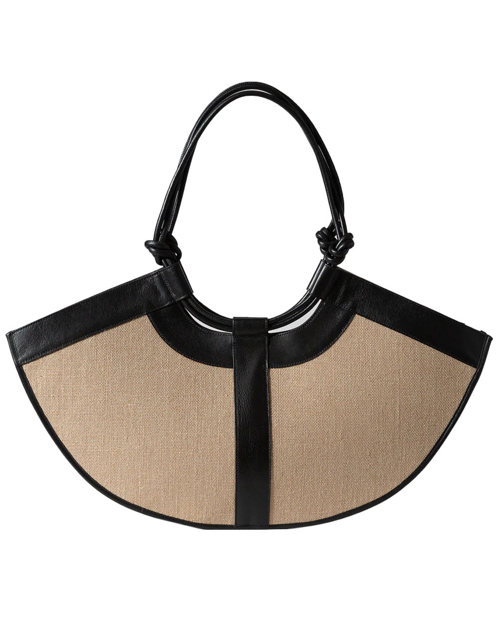 Ventall Tote in Natural and Black