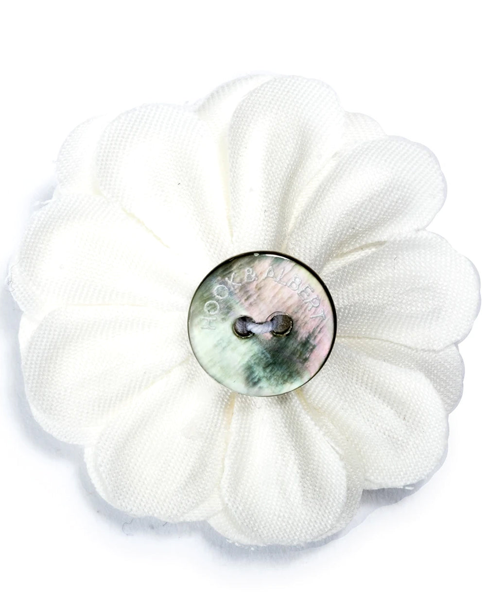 Large Lapel Flower in Ivory