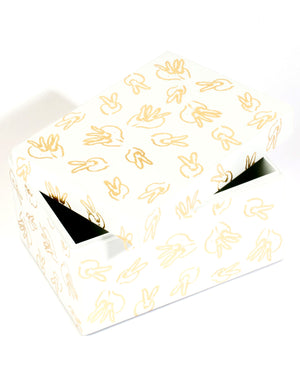 Gold Leaf Bunny Lacquer Box Set