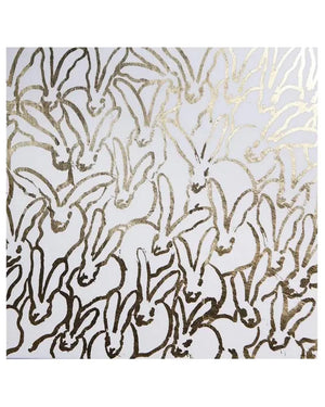 White & Gold Bunny Lacquer Placemat