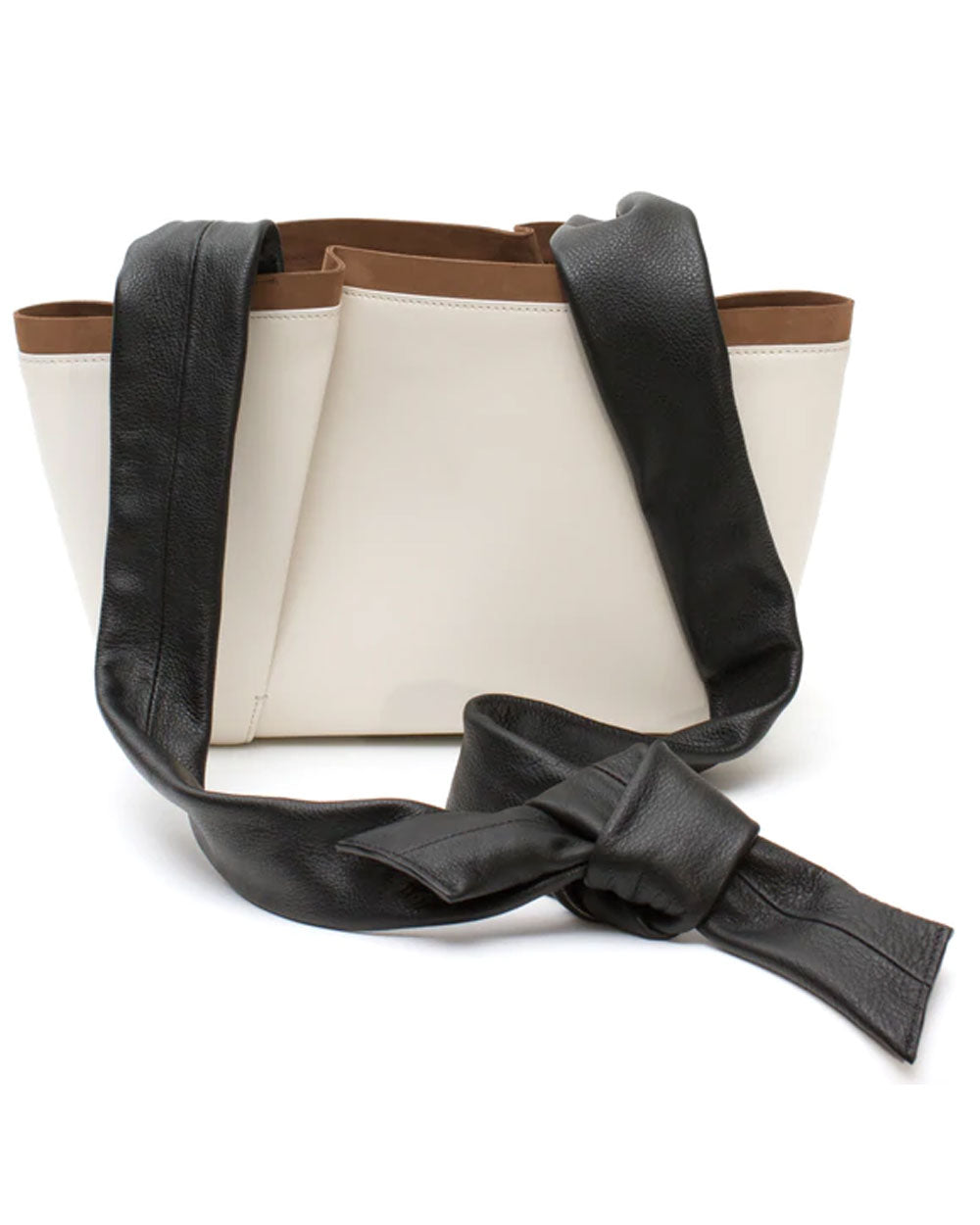 Medium Gio Handbag in Stone and Noir