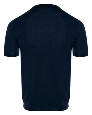 Navy Knit T-Shirt