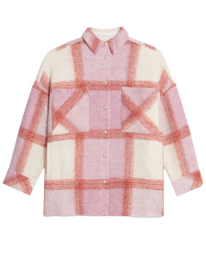 Light Pink Lemina Shirt Jacket
