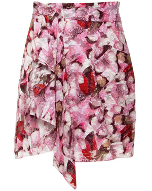Mixed Pink Cartis Mini Skirt