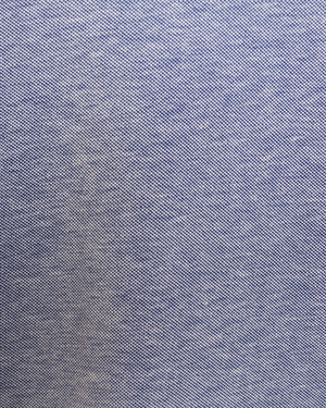 Blue Cotton Short Sleeve Polo