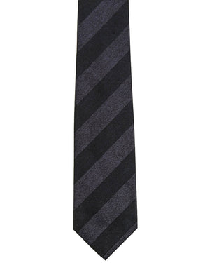 Navy and Dark Blue Striped Tie