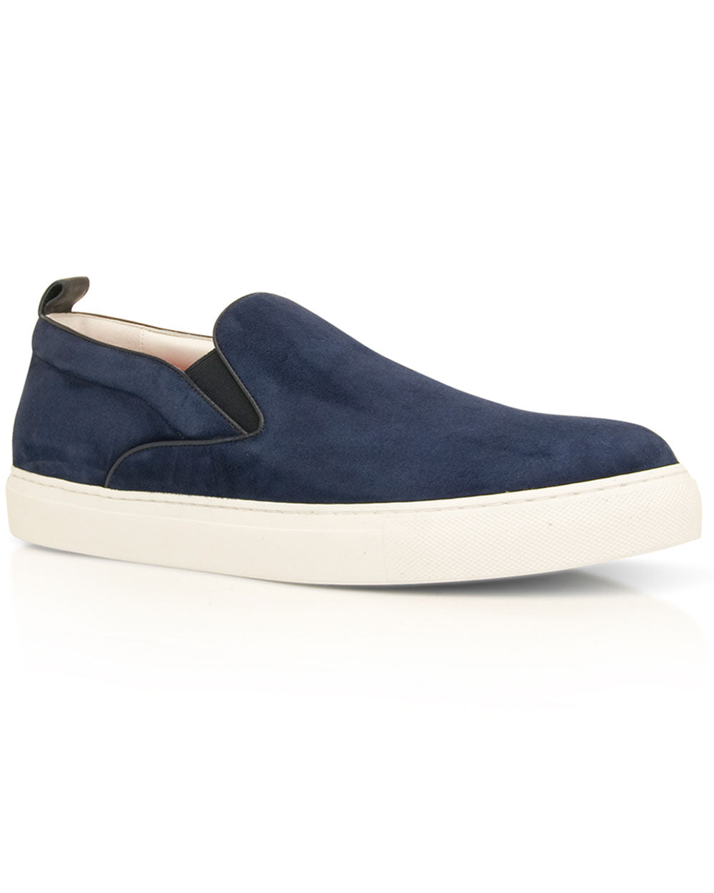 Isaia Suede Sneaker in Blue – Stanley Korshak