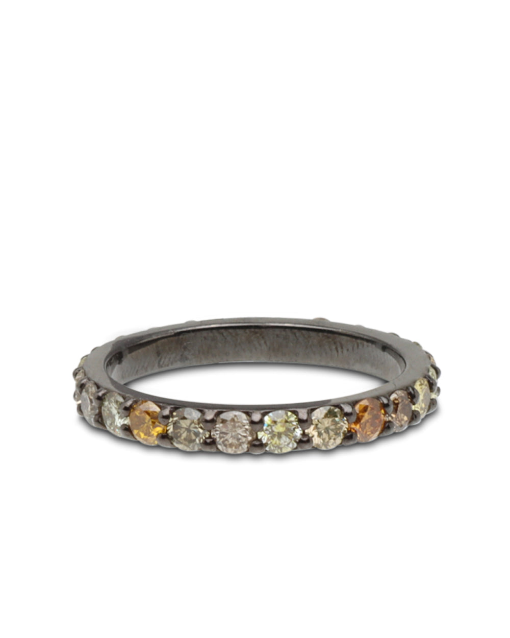 Eternity Band with White and Champagne Diamonds