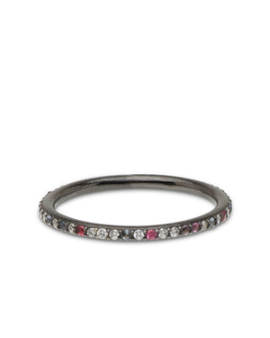 Multi Color Spinel and Diamond Band