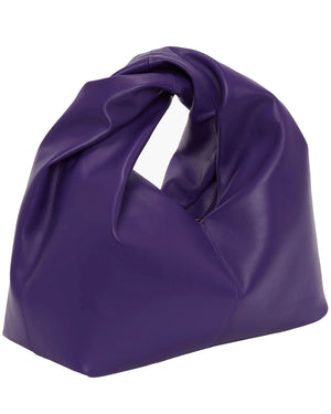 Mini Twister Hobo Bag in Purple Leather