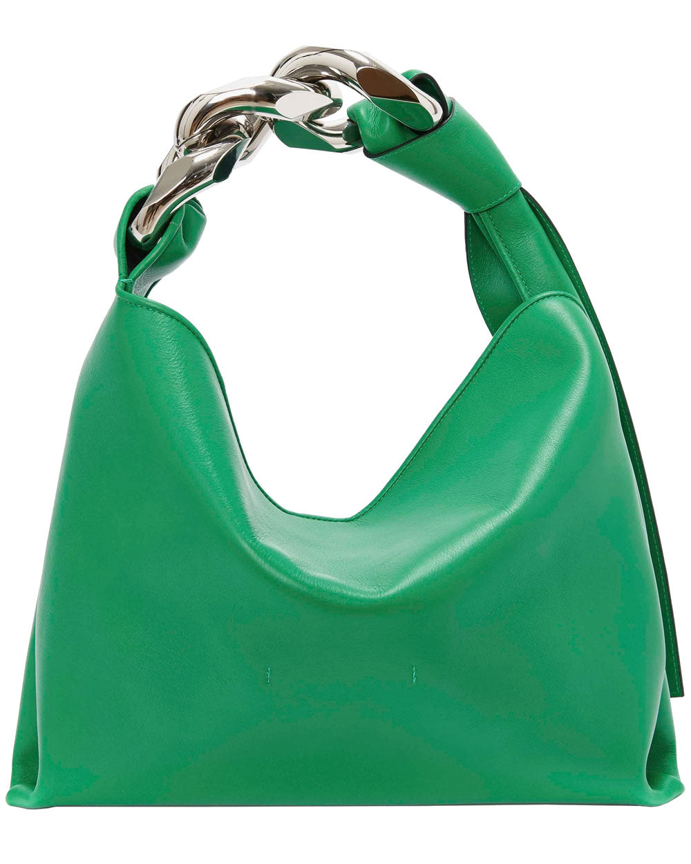 Small Chain Hobo Bag in Bright Green