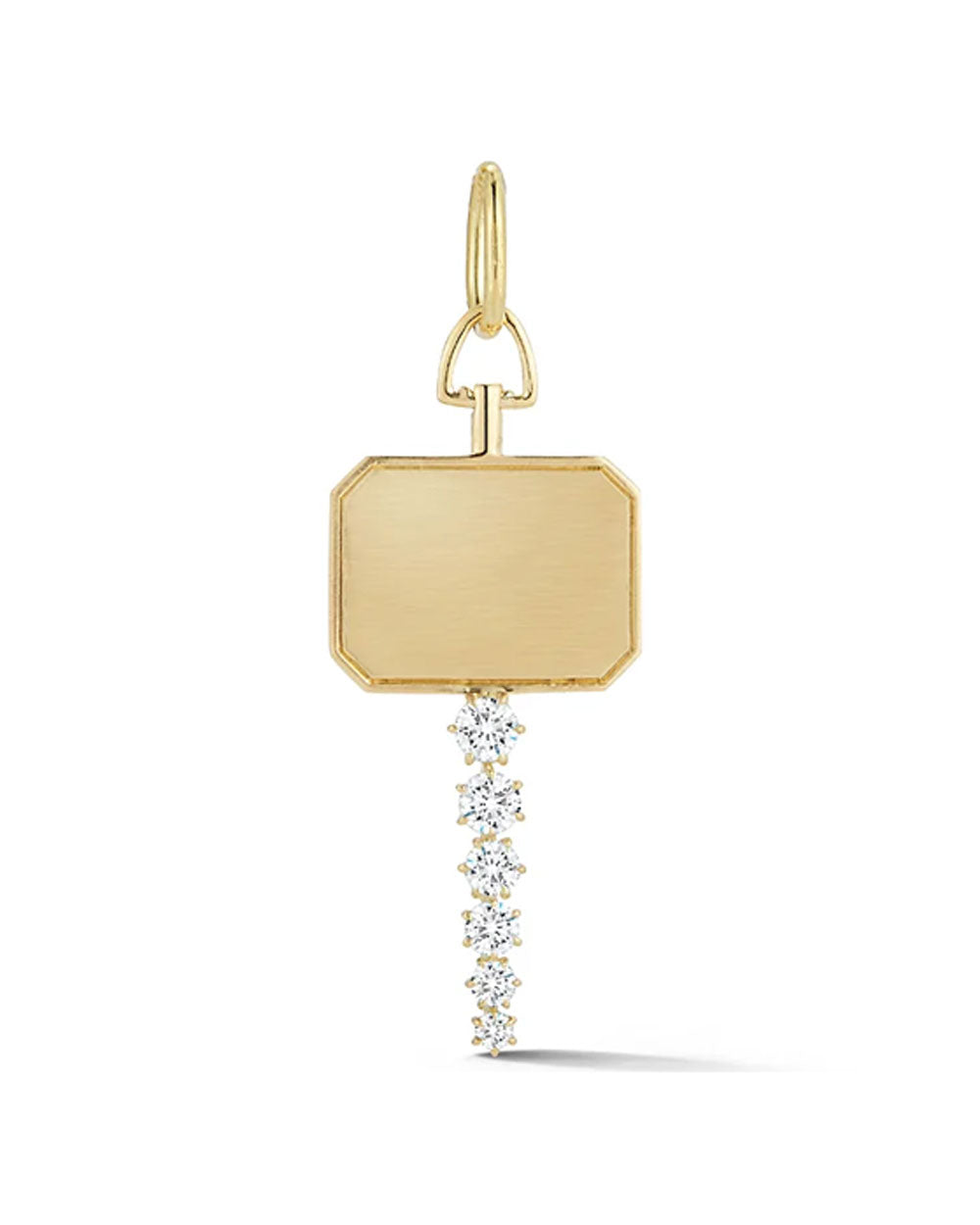 18k Yellow Gold Catherine Diamond Key Charm