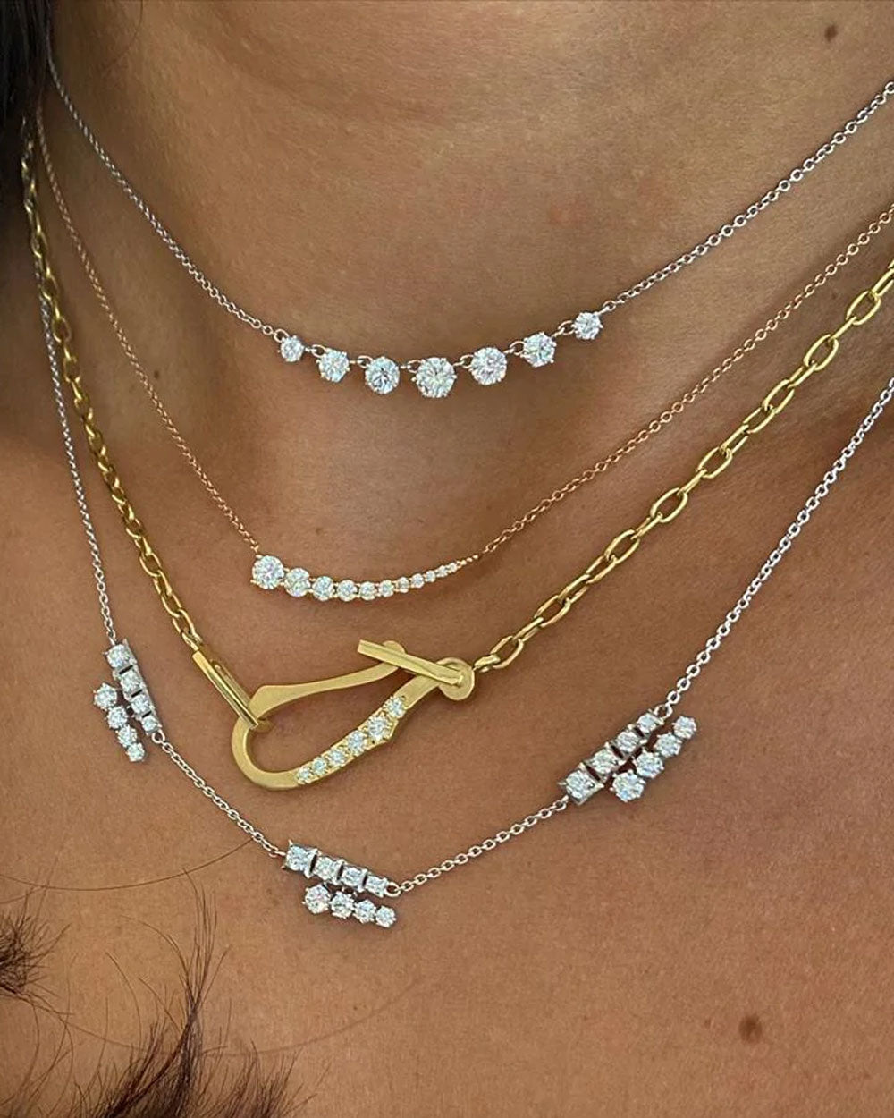 18k Yellow Gold Lola Diamond Necklace