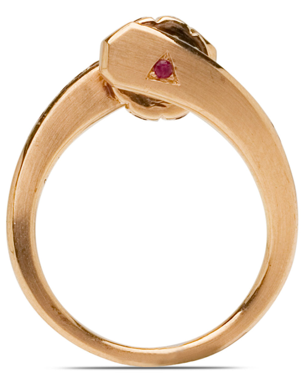 Rose Gold Ruby and Diamond Codette Ring