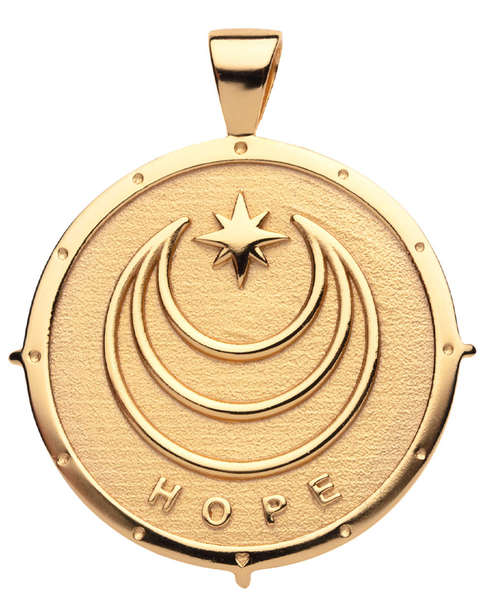 Original Hope Coin Pendant Mini Twist Chain Link Necklace