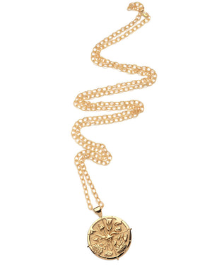 Original Hope Coin Pendant Mini Twist Chain Link Necklace