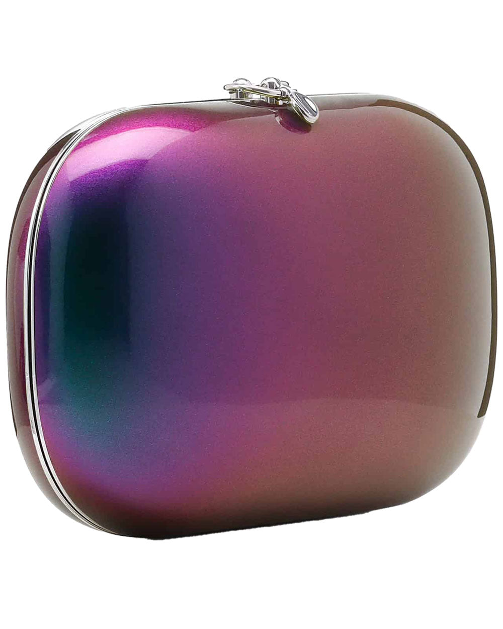 Elina Plus Clutch in Iridescent Midnight Pearl