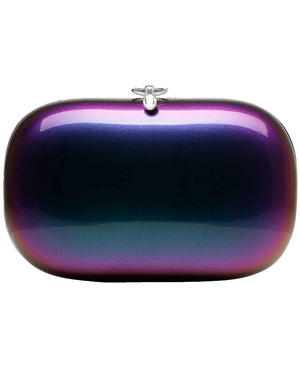 Elina Plus Clutch in Iridescent Midnight Pearl