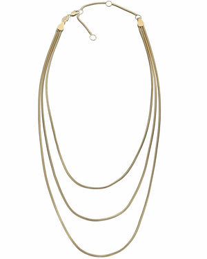 Gold Vermeil Julia Three Chain Necklace