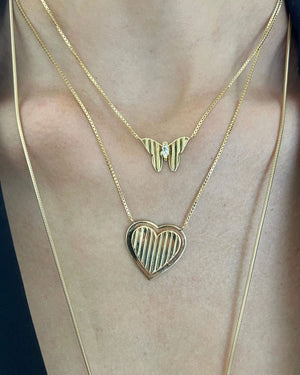 Gold Vermeil Rosita Heart Necklace