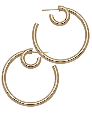 Gold Vermeil Athena Double Hoop Earrings