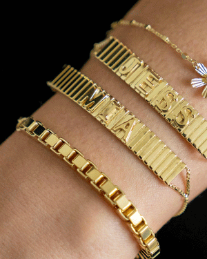14k Gold Vermeil Rowan Rolo Chain Chunky Bracelet