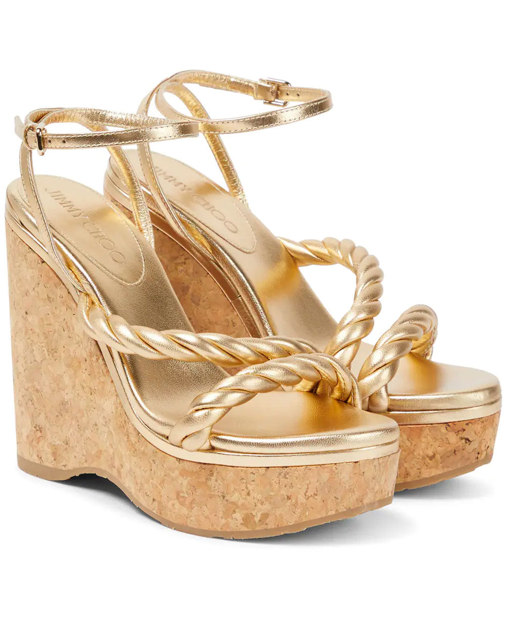 Diosa Wedge Sandal in Gold