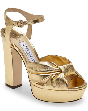 Heloise Platform Sandal in Gold