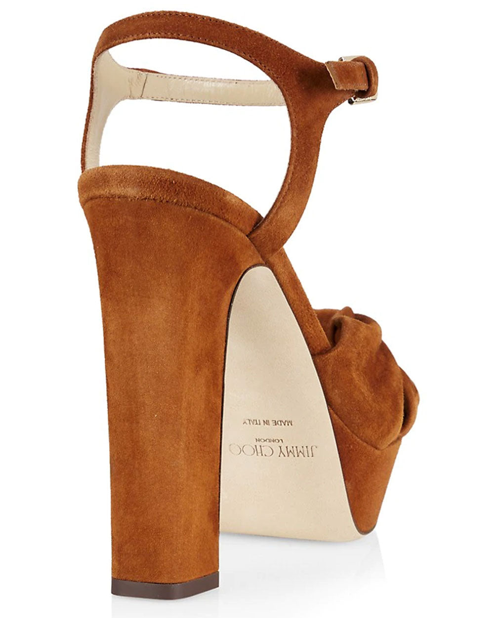 Heloise Knot Platform Sandal in Tan