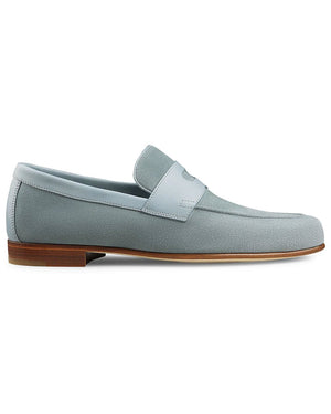 Hendra Suede Loafer in Sea Blue