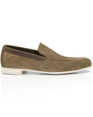 Tyne Suede Loafer in Olive