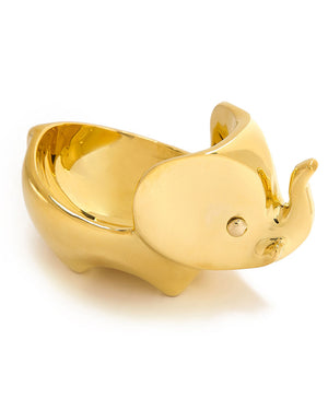 Brass Elephant Ring Bowl