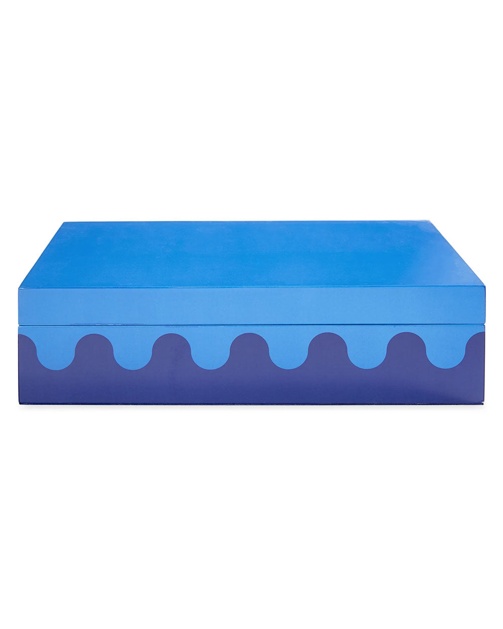 Large Blue Ripple Box