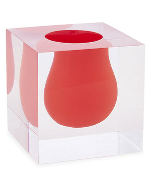 Red Bel Air Mini Scoop Vase