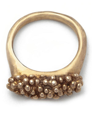 Bronze Caviar Ring