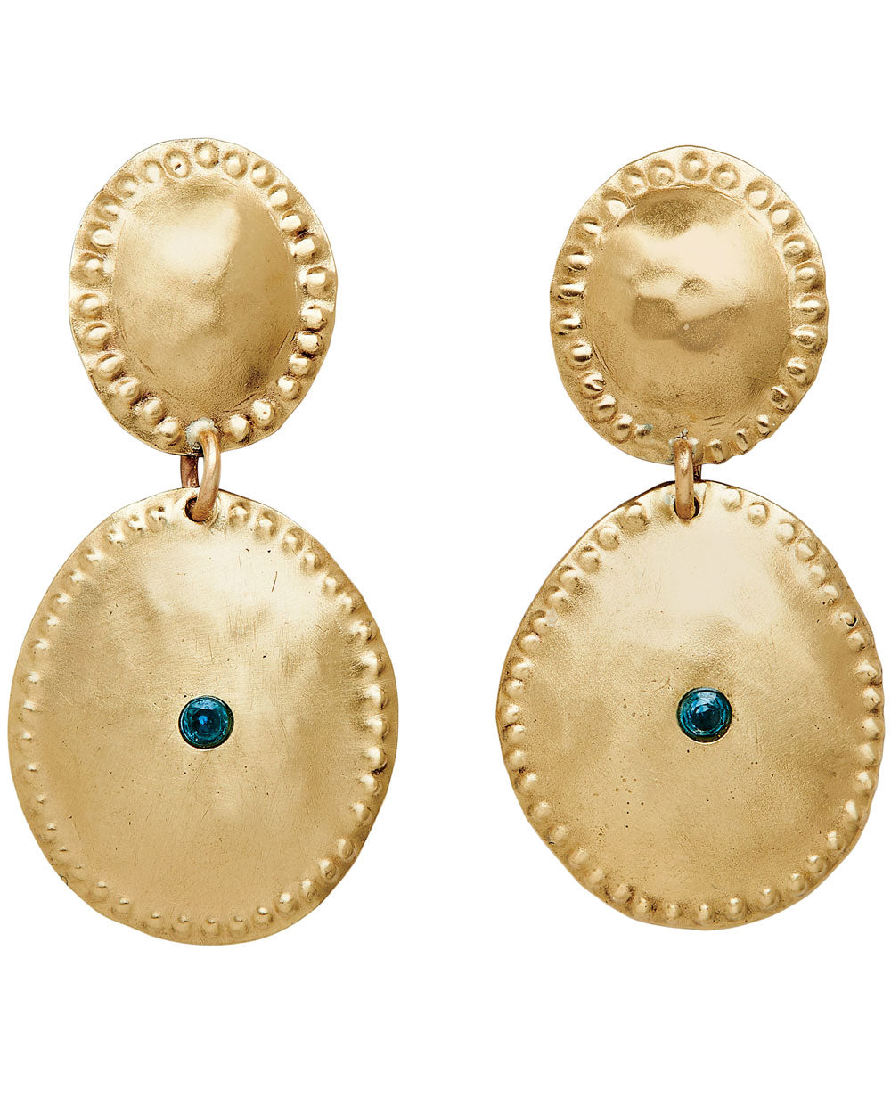 Double Drop Bronze Mesopotamia Earrings