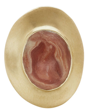 Egyptian Bronze Carnelian Clay Ring