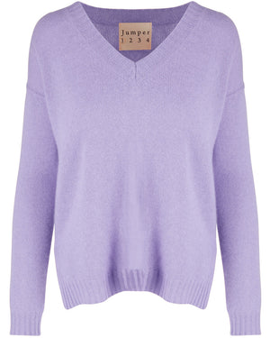 Lilac V Neck Sweater