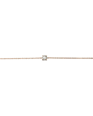 Rose Gold Single Set Diamond Bracelet