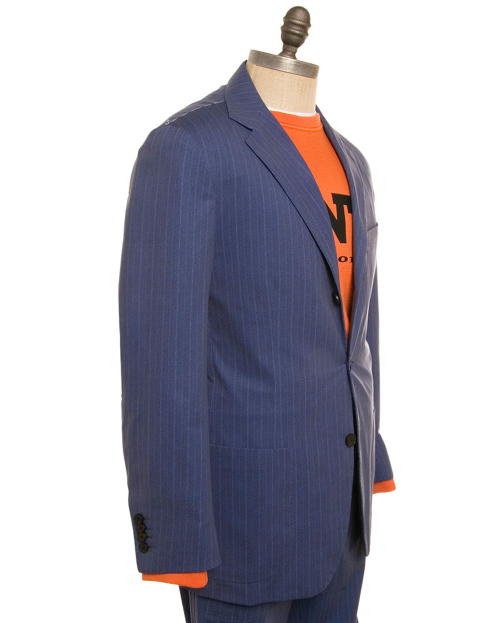 High Blue Tech Pinstripe Suit
