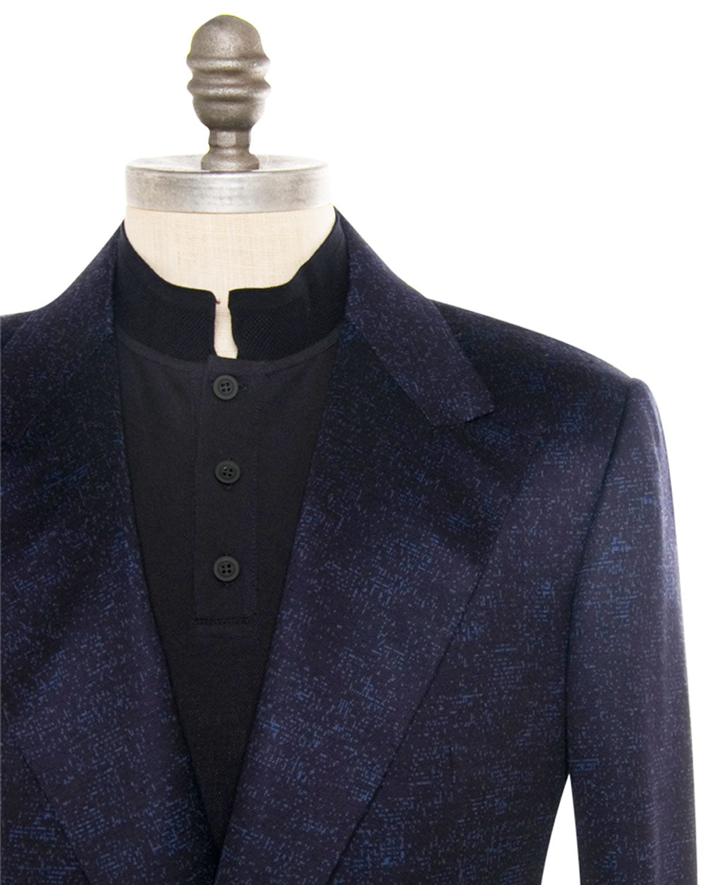Navy Double Breasted Wool Suit