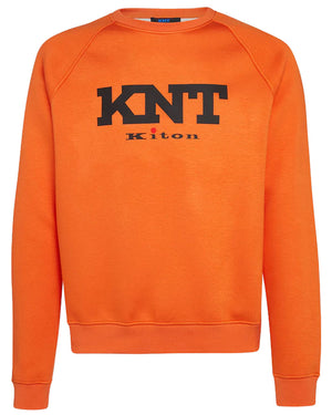Orange Logo Crewneck Sweatshirt