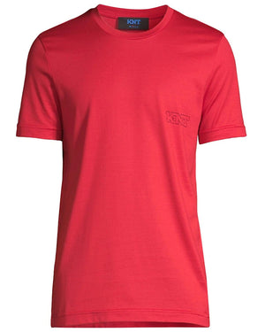 Embroidered Logo T-Shirt in Red