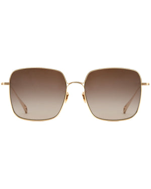 Eve Sunglasses in 24K Titanium Mirrored