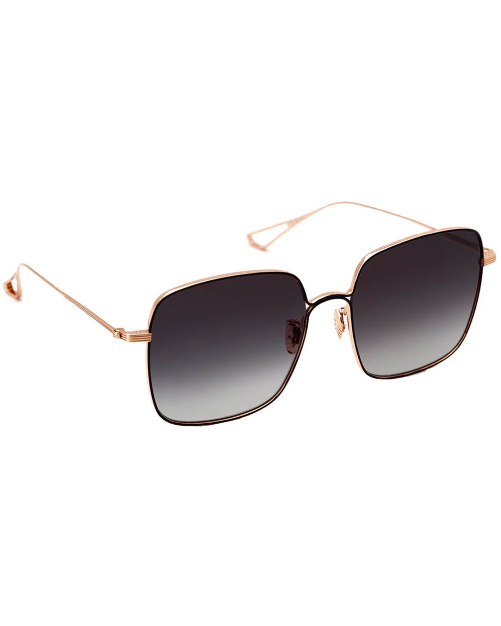 Eve Sunglasses in 18K Rose Gold and Matte Black Titanium