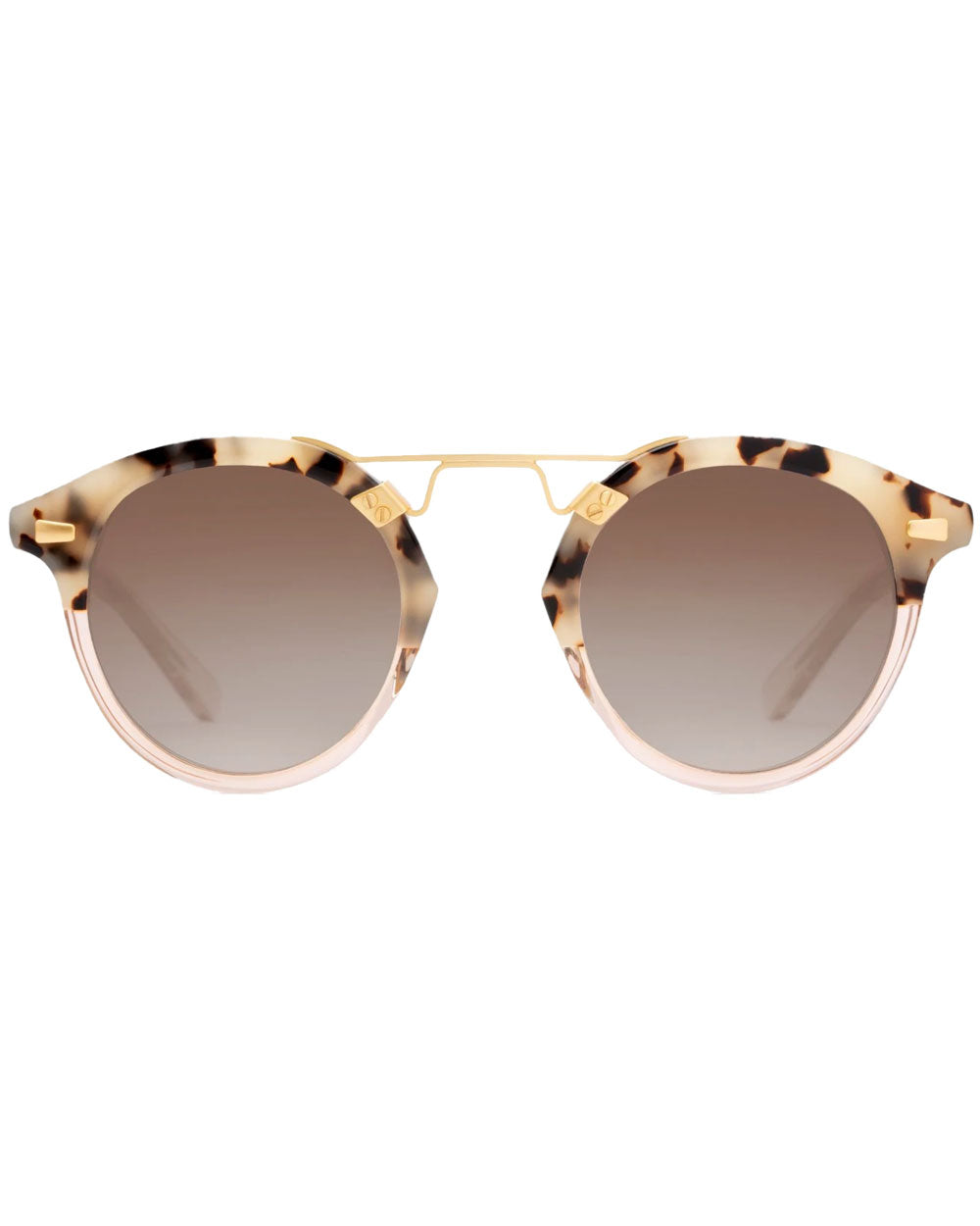STL II Mirrored Sunglasses in Oyster to Petal 24K