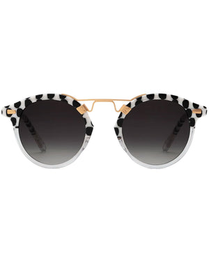 St. Louis Sunglasses in Domino to Crystal