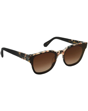 Webster Nylon Sunglasses in Crema to Black