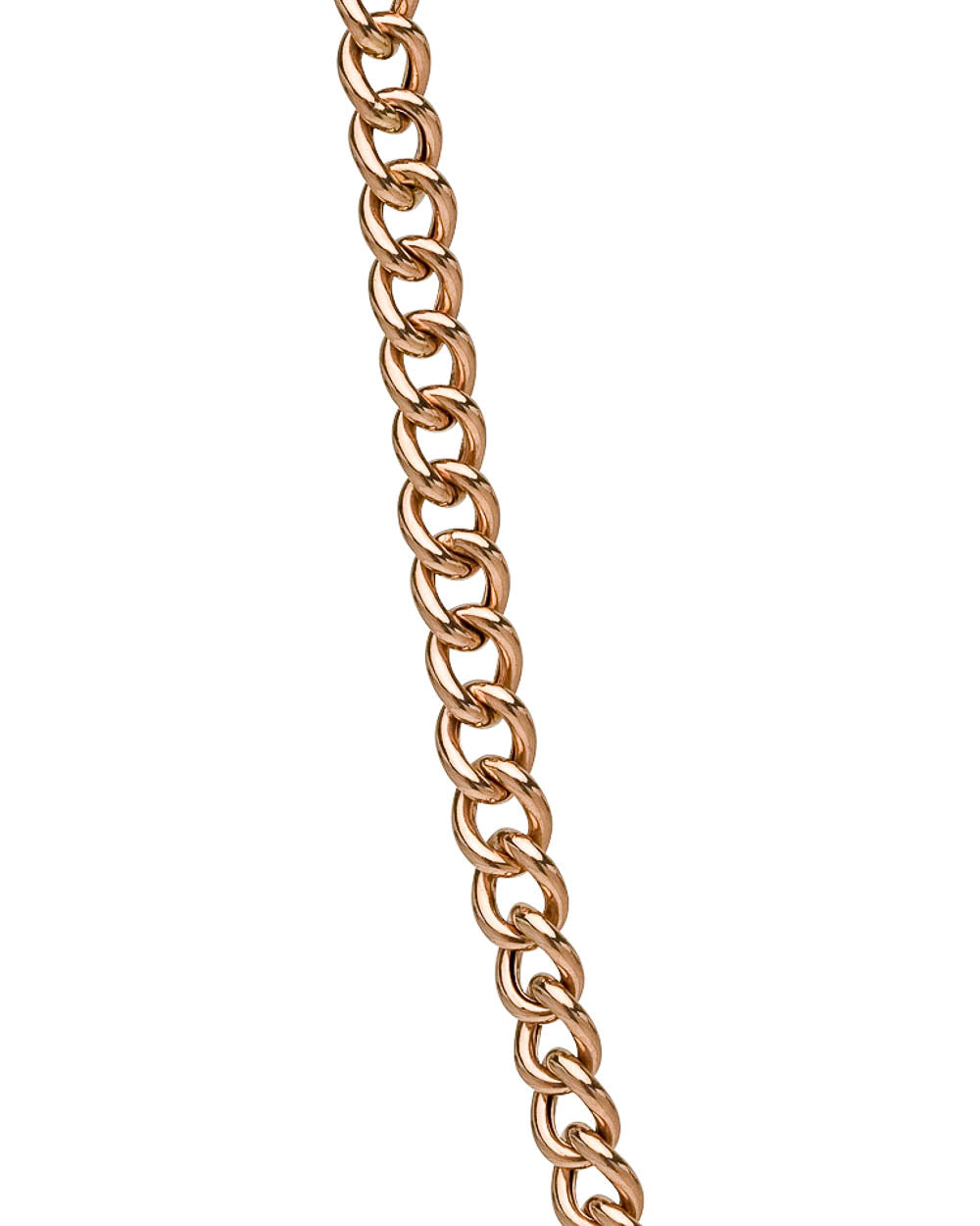 Rose Gold Curb Chain Link Necklace